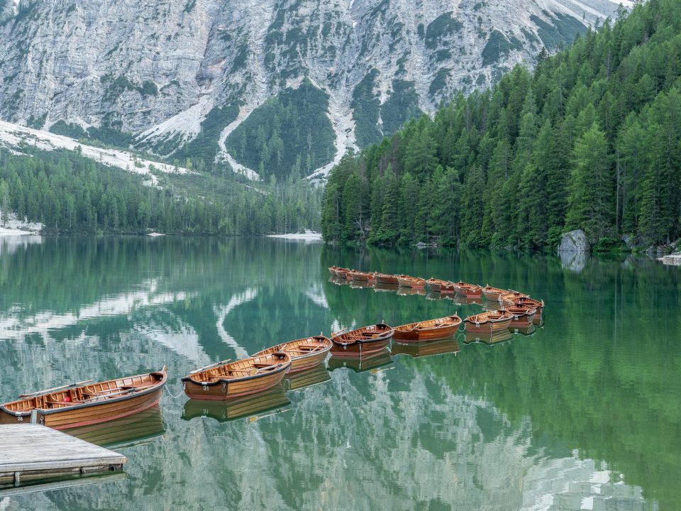 Lago di Braies en Italie
