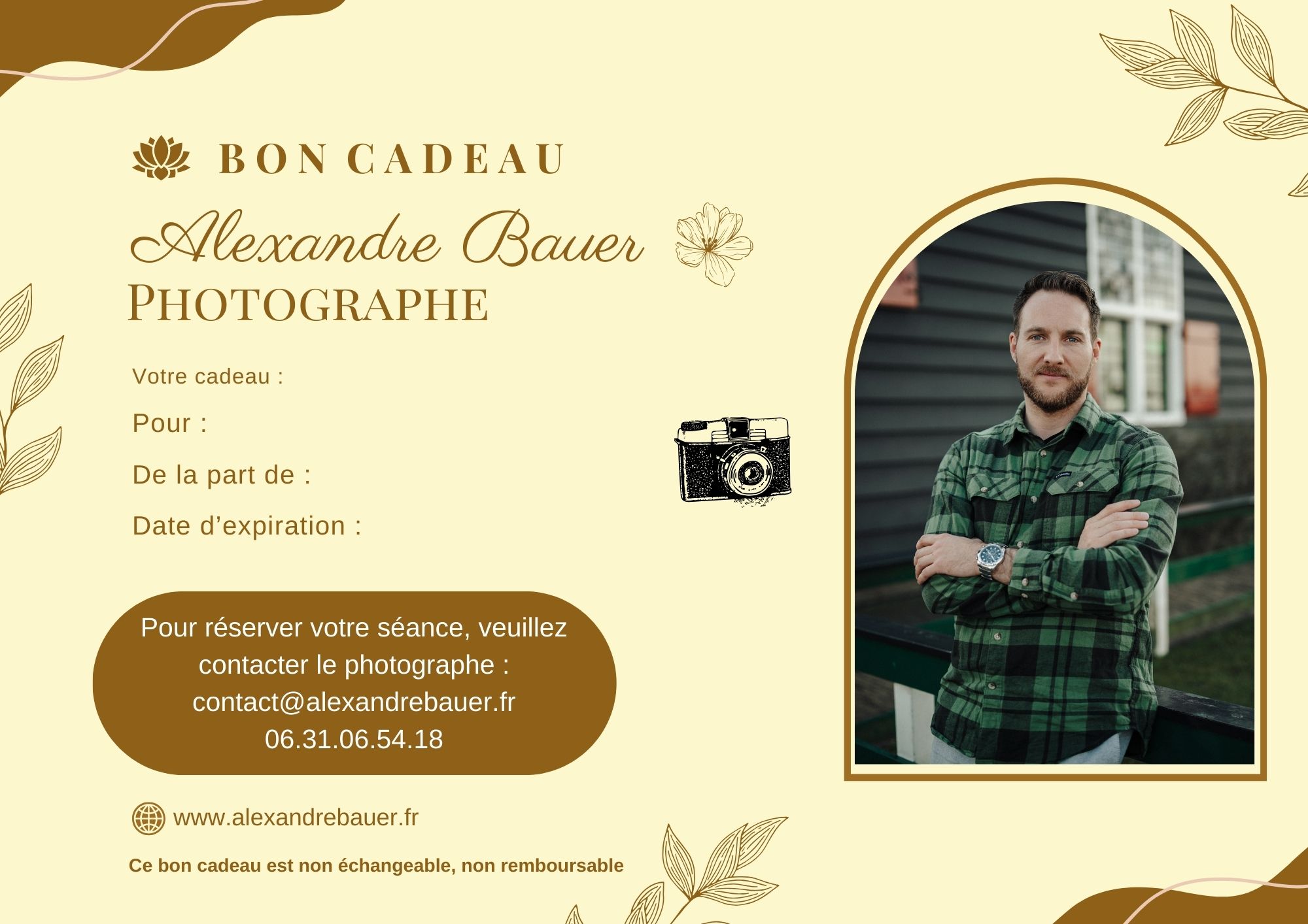 bon cadeau photographe clermont-ferrand